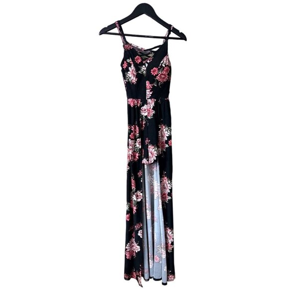 (5 for $25) No Boundaries Cage Front Maxi Romper Size Small XS - Picture 9 of 9